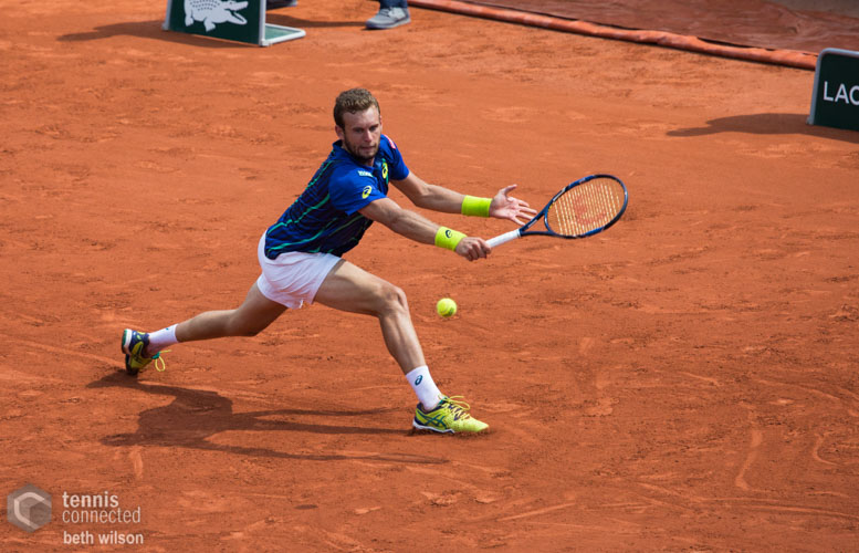 Mathias Bourgue à Roland Garros